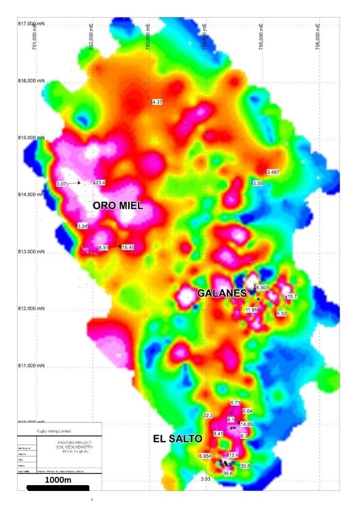 Gold Geochemistry- Pastora Project